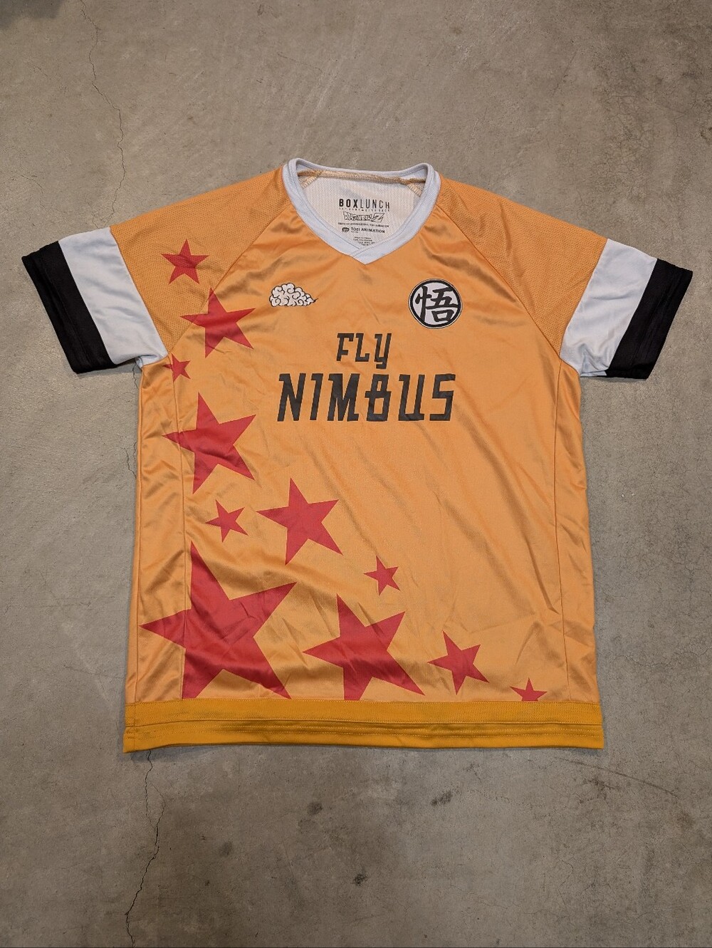 BOXLUNCH x Dragon Ball Jersey #59 Son Goku Adult L Orange Shirt